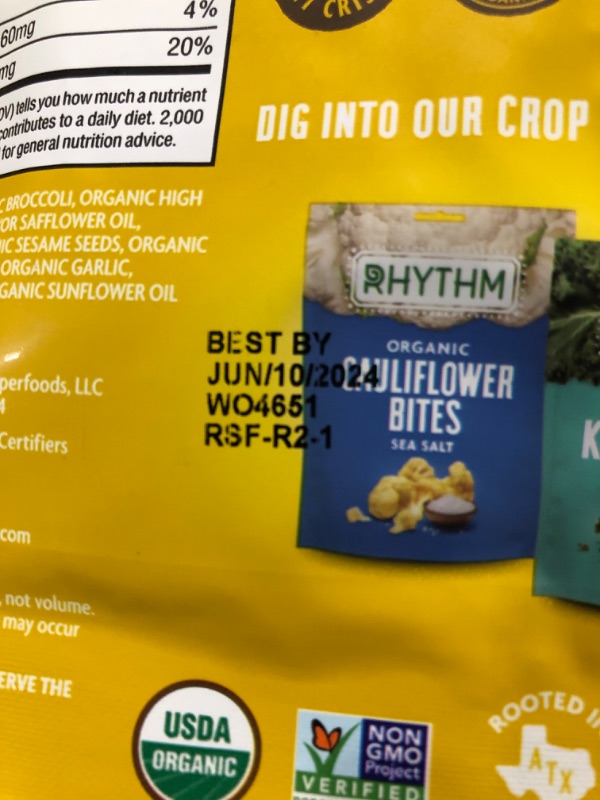 Photo 4 of *EXPIRES JUNE 2024* Rhythm Superfoods Crunchy Broccoli Bites (Pack of 4) 