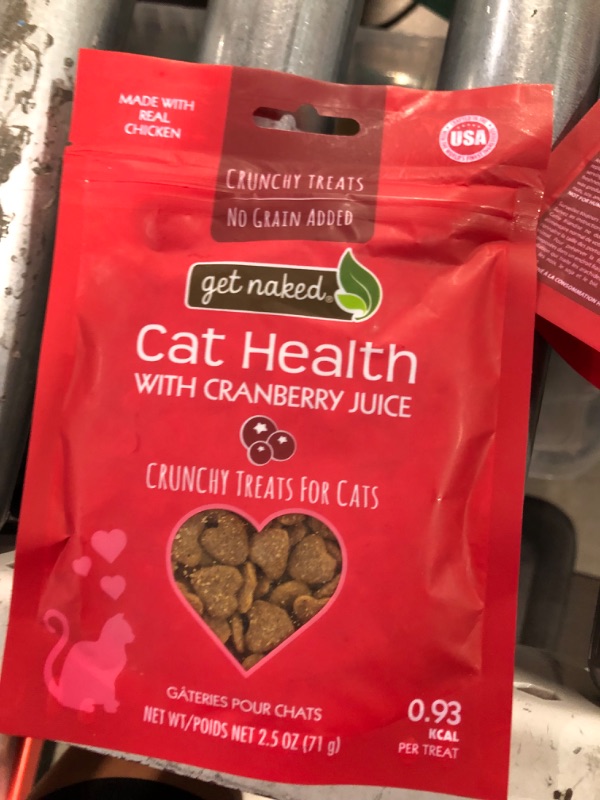 Photo 4 of *EXPIRES NOV 2024* Crunchy Treats For Cats, Cranberries, (1 Pouch), 2.5 Oz (Pack of 3)