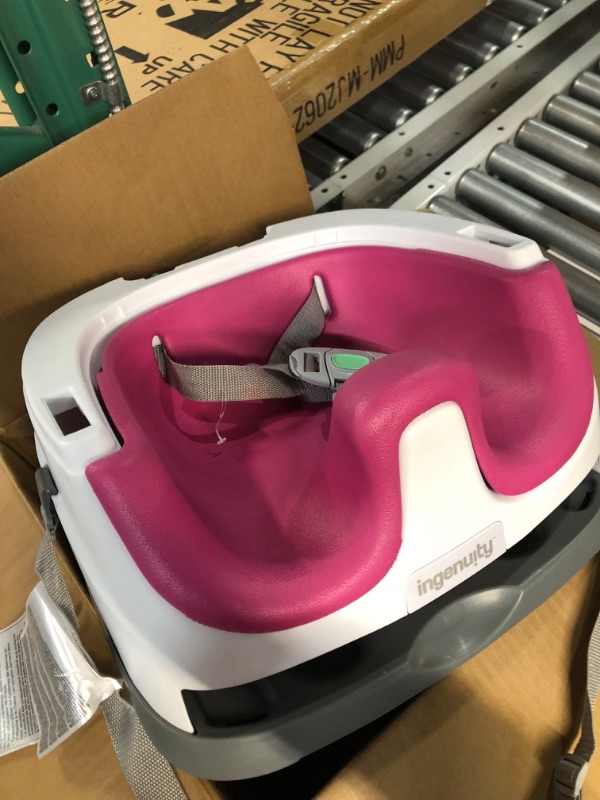 Photo 4 of *USED* MISSING TRAY* Ingenuity Baby Base 2-in-1 Booster Feeding Seat with Tray - Pink