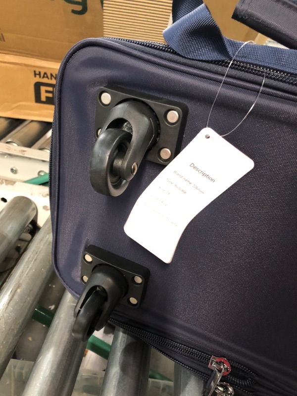 Photo 2 of  Expandable Suitcase Luggage Travel Duffel Bag (Navy Blue)