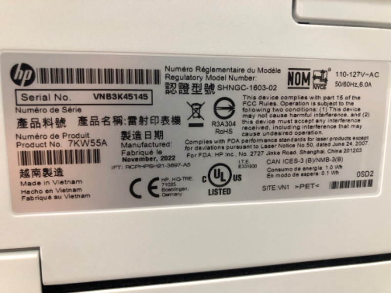 Photo 9 of LaserJet Pro MFP M182nw Wireless Color All-In-One Laser Printer