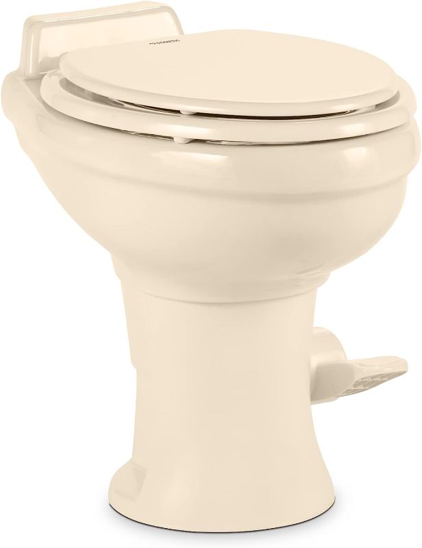 Photo 1 of Dometic 302320081 320 Series Standard Height RV Toilet, White White Standard Height Toilet