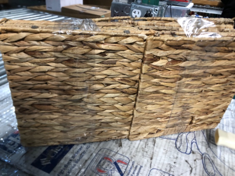 Photo 3 of  Wicker storage basket,  4 pack