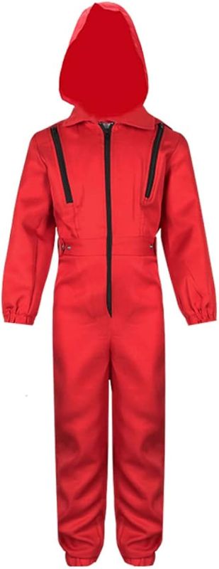 Photo 1 of Red Jumpsuits Cosplay Guardian Costume Coverall Uniform For Boys Girls Halloween - 150