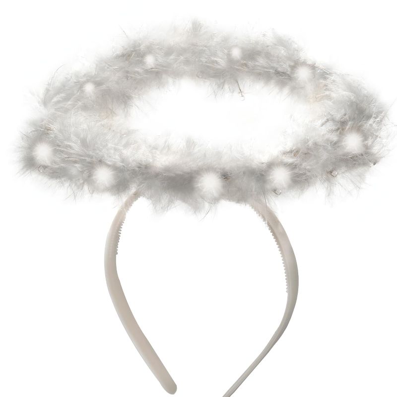 Photo 1 of 3 Pack - Happy Hippo Light-Up Angel Halo Headband