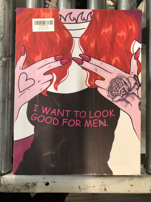 Photo 1 of (2 pack) "I want to look good for men" 11x14 in. print 