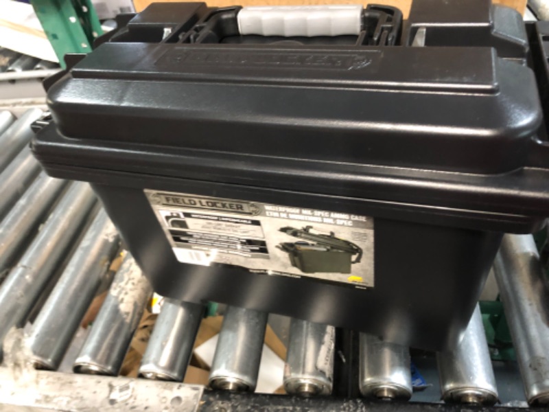 Photo 1 of Plano Field Locker Ammo Can Box, Black, Premium Ammunition Storage, Mil-Spec Waterproof Ammo Crate, Heavy-Duty Gun Case Equalizes Pressure, Double-Density Foam Protection