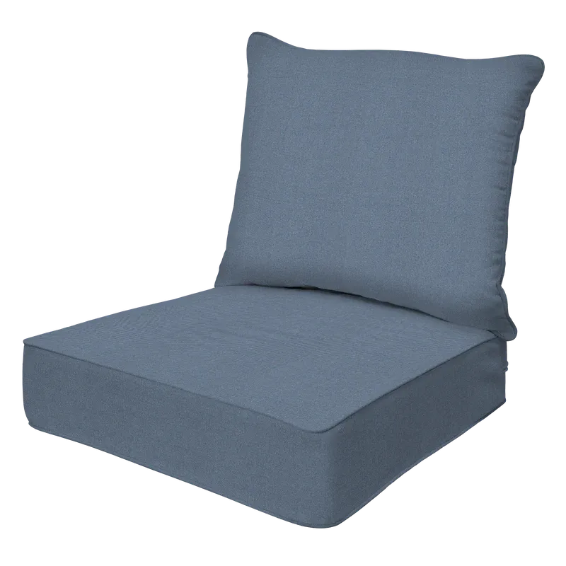Photo 1 of **USED** SUNBRELLA Outdoor Deep Seat Cushion Set LIGHT BLUE