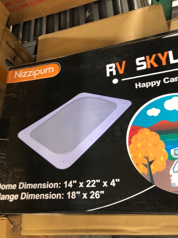 Photo 3 of Nizzipum RV Skylight Thick Impact Resistant RV Skylight Replacement Durable RV Skylight Cover 18”x26” Fitting 14" x 22" 