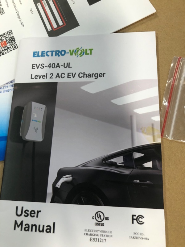 Photo 4 of ELECTRO-VOLT Level 2 EV Charger - 10 KW, 40Amp, 240V, NEMA 14-50 Plug, IP65 Indoor/Outdoor Electric Car Charger - 