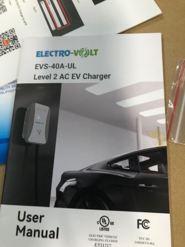 Photo 3 of ELECTRO-VOLT Level 2 EV Charger - 10 KW, 40Amp, 240V, NEMA 14-50 Plug, IP65 Indoor/Outdoor Electric Car Charger - 