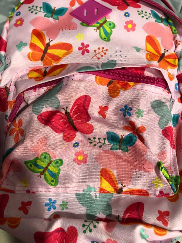 Photo 5 of * used * please see all images * 
Travelers Club Kids' 5 Piece Luggage Travel Set, Butterfly