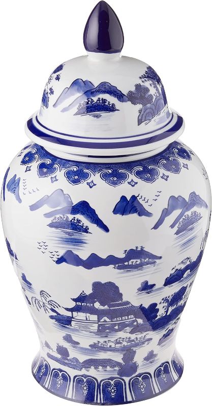 Photo 1 of 
Oriental Furniture 18" Landscape Blue