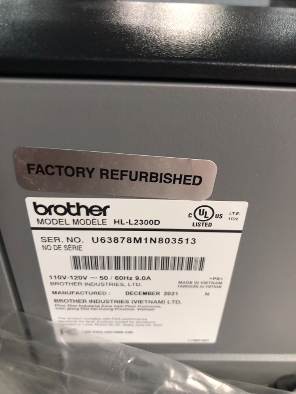 Photo 4 of Brother HL-L2300D Monochrome Laser Printer