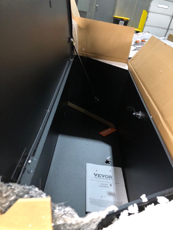 Photo 1 of VEVOR Trailer Tongue Box, Steel Tongue Box Tool Chest, Heavy Duty Trailer Box Storage with Lock and Keys,Truck Bed, RV Trailer, 36"x12"x12" 36" Steel