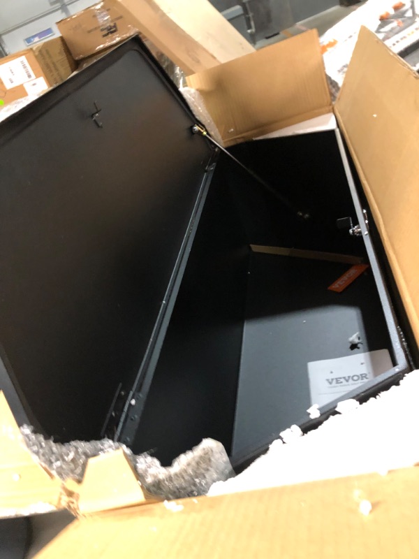 Photo 1 of VEVOR Trailer Tongue Box, Steel Tongue Box Tool Chest, Heavy Duty Trailer Box Storage with Lock and Keys,Truck Bed, RV Trailer, 36"x12"x12" 36" Steel