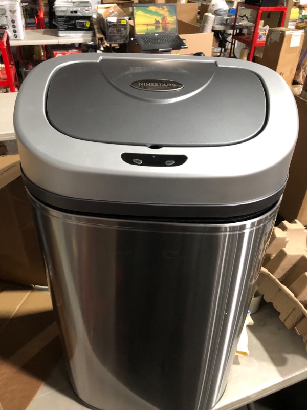 Photo 2 of *LID DOES NOT FUNCTION*
NINESTARS Automatic Touchless Infrared Motion Sensor Trash Can 21 Gal 