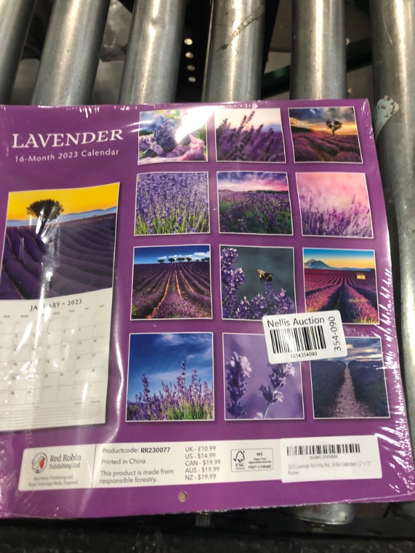 Photo 3 of 2023 Lavender Monthly Wall Calendar by Red Robin Calendars 12" x 12"