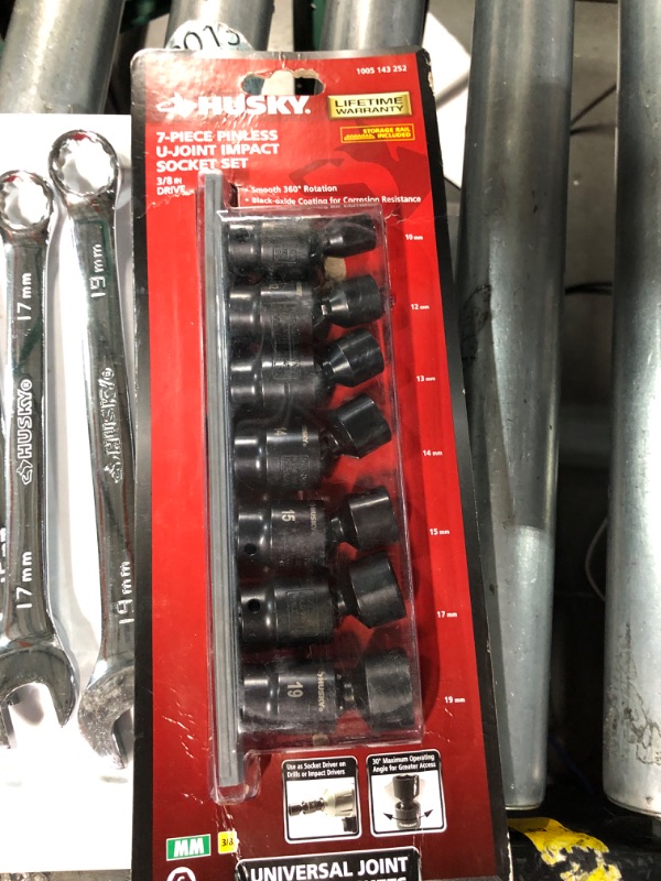 Photo 3 of **BUNDLE NO REFUND.. HUSHYN 7-PIENCE PIN.ESS U-JOINT ASSORTED WRENCHES