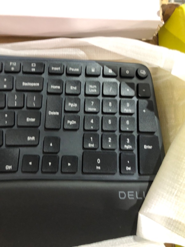 Photo 1 of DeLUX Ergonomic Keyboard, Wireless Ergo Split Keyboard with Backlit