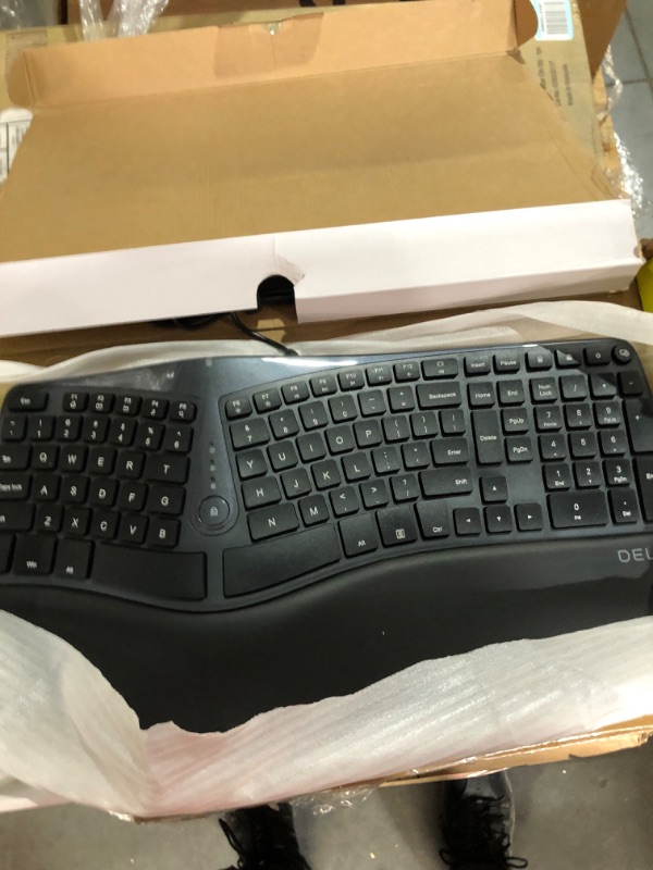 Photo 5 of DeLUX Ergonomic Keyboard, Wireless Ergo Split Keyboard with Backlit