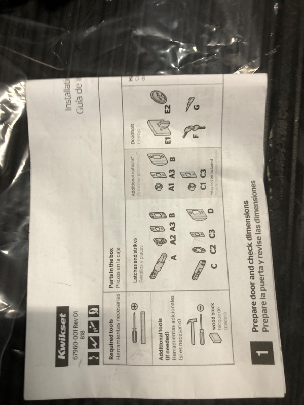 Photo 5 of **SEE NOTES** Kwikset Vancouver Low Profile Front Lock Handleset with Microban Including Slim Modern Halifax Door Lever Handle Featuring SmartKey Security, Iron Black 98180-015 Matte Black