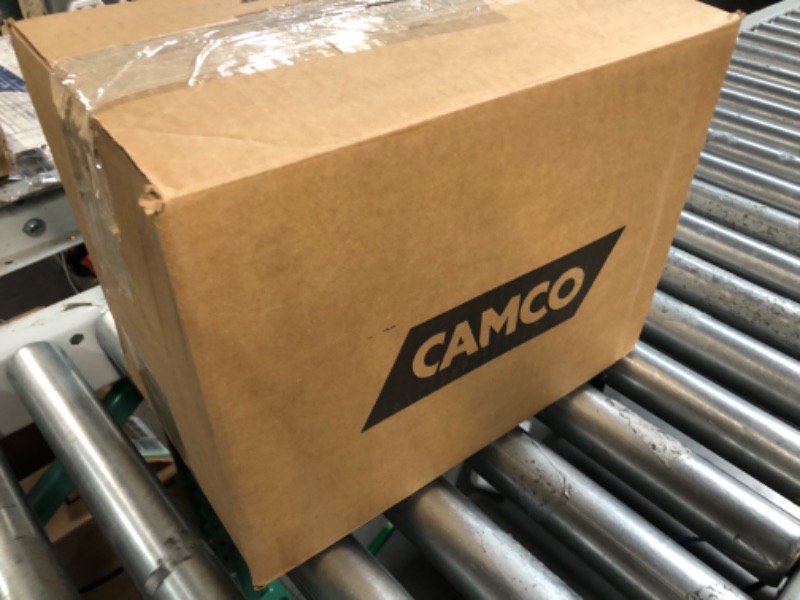 Photo 1 of Camco RhinoFLEX RV Sewer Hose Kit with Swivel Transparent Elbow and 4-in-1 Dump Station Fitting, Brown, 15 Feet 