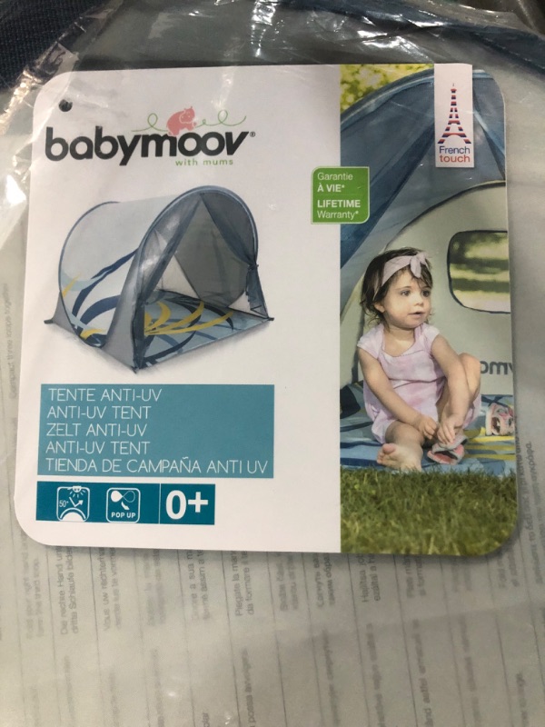 Photo 5 of Babymoov Anti-UV Marine Tent UPF 50+ Sun Protection with Pop Up System for Easy Use & Transport (Summer 2023 Edition), Navy