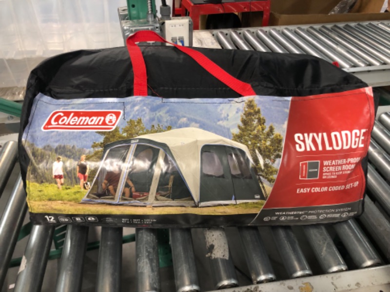 Photo 5 of Coleman Camping Tent | Skylodge 12 Person Tent | Screen Room, Evergreen