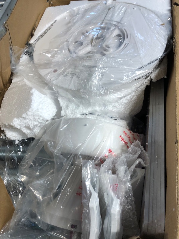 Photo 1 of TALOYA 22 inch Ceiling Fan with 3 Color Temperatures Light and Remote Control DC Moter Powerful and Quiet White White 22 inch