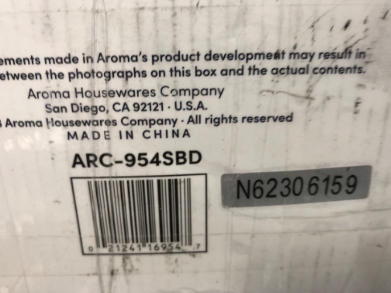 Photo 2 of **DENTED, SEE PHOTOS** Aroma Housewares ARC-954SBD Rice Cooker, 4-Cup Uncooked 2.5 Quart, Professional Version