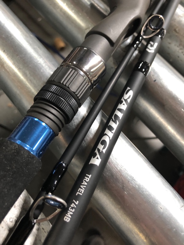 Photo 3 of **NO CARRY BAG** Daiwa SATR743MB Saltiga Saltwater Travel Rod, Sections= 2, Line Wt. = 30-50 Braid, Multicolor, One Size