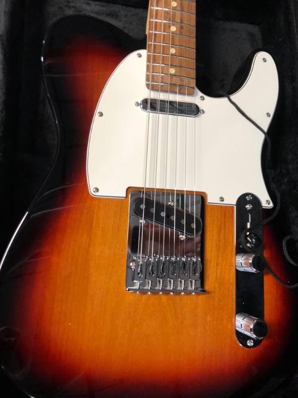 Photo 5 of **USED BUT APPEARS NEW** Fender Player Plus Nashville Telecaster Electric Guitar, 3-Color Sunburst, Maple Fingerboard