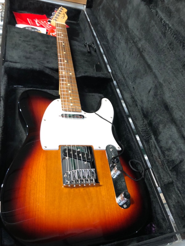 Photo 8 of **USED BUT APPEARS NEW** Fender Player Plus Nashville Telecaster Electric Guitar, 3-Color Sunburst, Maple Fingerboard