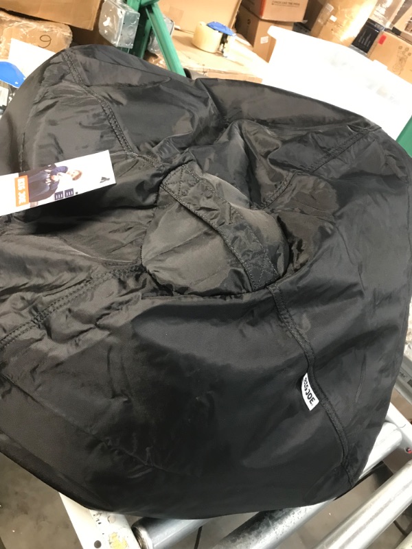 Photo 3 of **USED BUT APPEARS NEW** Big Joe Classic Bean Bag Chair, Black Smartmax, Durable Polyester Nylon Blend, 2 feet Round