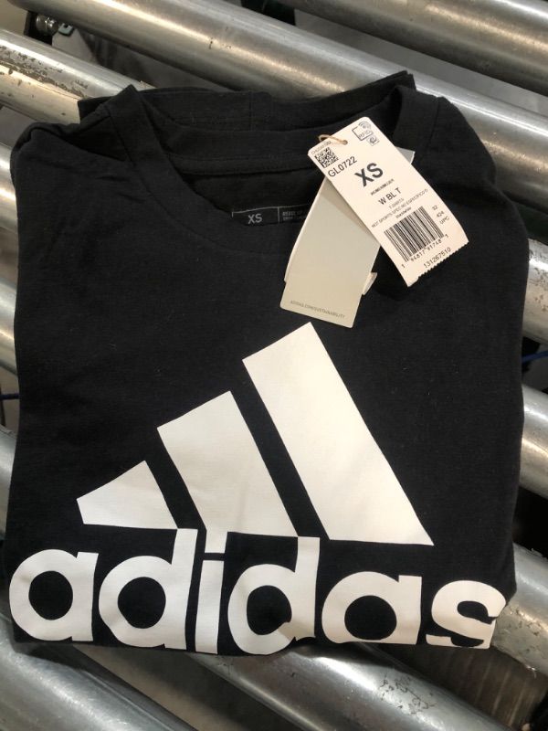 Photo 4 of adidas Women's Essentials Logo Tee X-Small Black / White