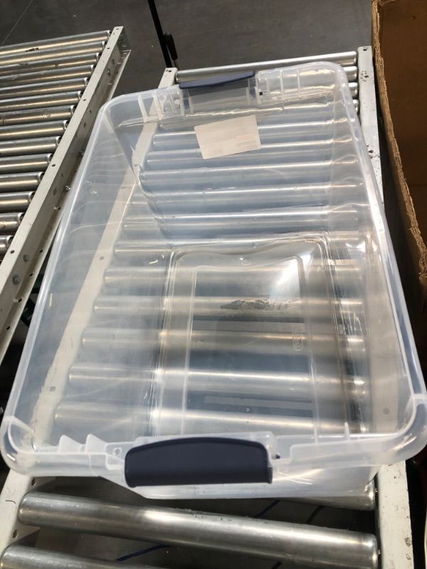 Photo 1 of **MISSING LID** Sterilite 16 Gallon Latch Plastic Storage Box