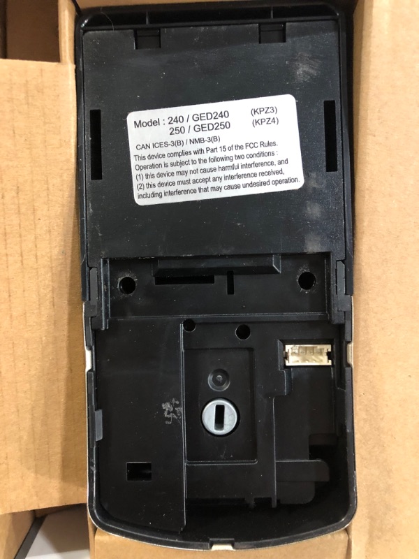 Photo 5 of **MISSING KEYS** Kwikset 9250TRS-15S Kwikset 9250TRS-S Powerbolt 250 Transitional Single Cylinder 10-Button Keyless Entry Deadbolt with SmartKey Satin Nickel