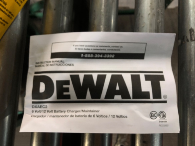 Photo 1 of DEWALT DXAEC2 DXAEC2 Professional 2-Amp Automotive Battery Charger and Maintainer