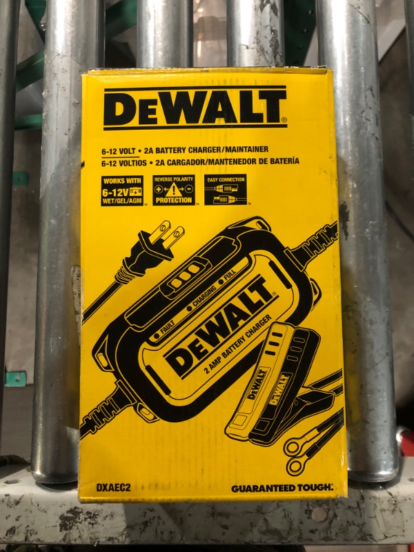 Photo 2 of DEWALT DXAEC2 DXAEC2 Professional 2-Amp Automotive Battery Charger and Maintainer