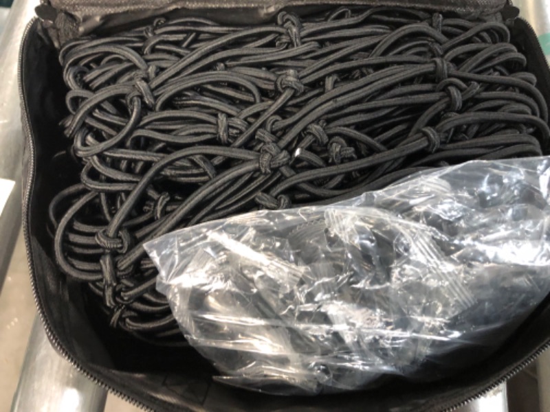 Photo 1 of Grit Performance Cargo Net for Pickup Truck Bed - 4' x 6' Black Clips