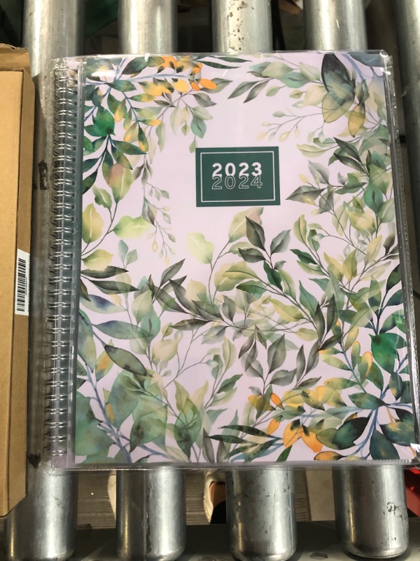 Photo 2 of Simple Planner 2023-2024 Academic Planner - ENSIGHT - 8.5" x 11" with Tabs, Weekly and Monthly Calendar, Business, Student or Personal Day Planne  July 2023 - June 2024 (Floral) 