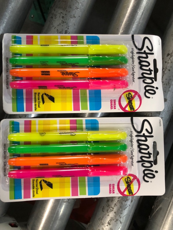 Photo 1 of (2x) 4-Pack Sharpie Highlighters