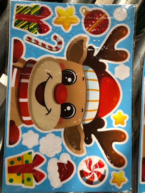 Photo 3 of (3x) Christmas Window Cling Sticker Packs