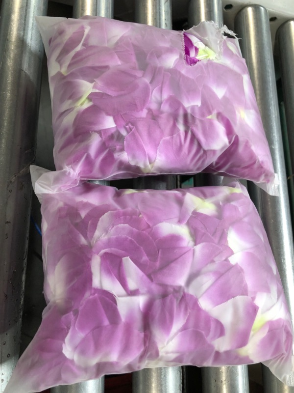 Photo 2 of 12 Pcs Thicken 41 Inch Purple Hawaiian Leis for Graduation Party, Dance Party, Photo Prop in Outdoors (12 Pcs)