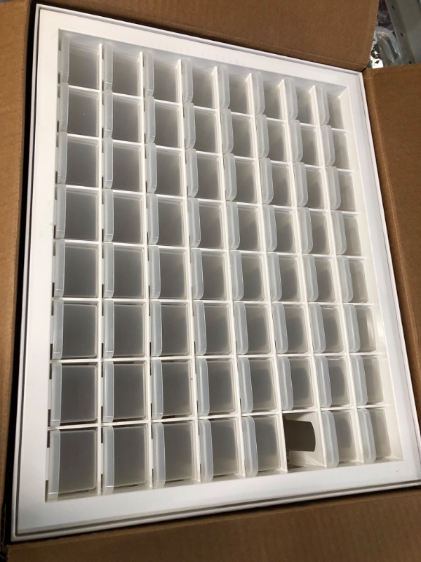 Photo 3 of **MISSING ONE DRAWER** IRIS USA 64 Drawer Plastic Parts Storage Hardware and Craft Cabinet, 19.5-Inch W x 7-Inch D x 15.5-Inch H, White 64 Drawers White