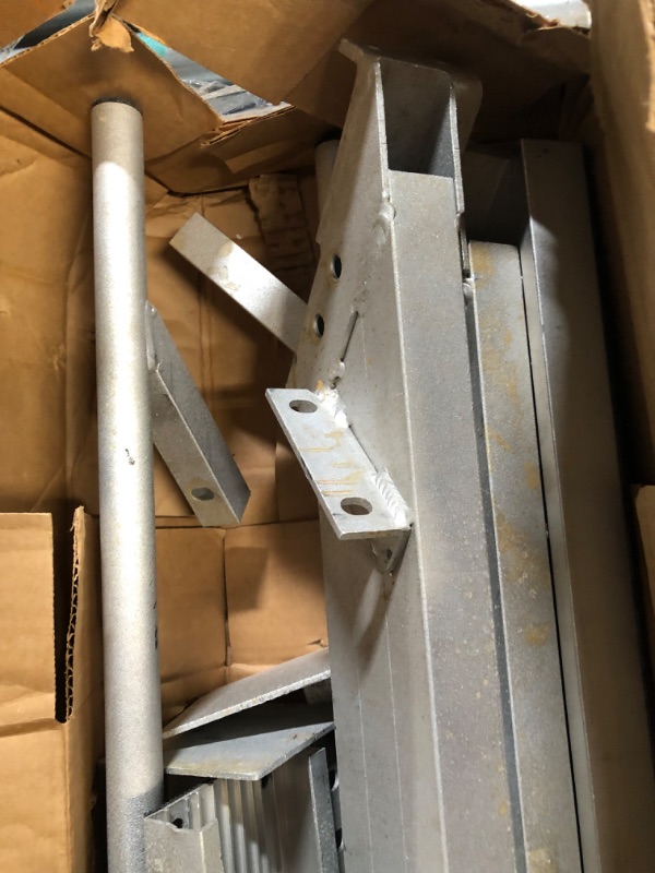 Photo 1 of VEVOR Dock Ladder 6 Steps, 500lbs Load Pool Steps, Adjustable Height Aluminum Dock Stairs, Pontoon Boat Ladder with Handrails & Widen Nonslip Rubber Pedals for Lake/Pool/Marine Boarding/RV/House Ladders 6 Step