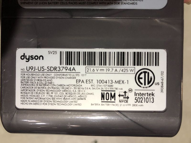 Photo 3 of ***POWERS ON - UNABLE TO TEST FURTHER***
Dyson V8 Absolute Cordless Vacuum | Silver, HEPA Filter