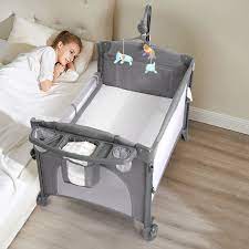 Photo 1 of Baby Bassinet , 2 Height Adjustable Baby Bed and Bedside Crib Bedside Sleeper