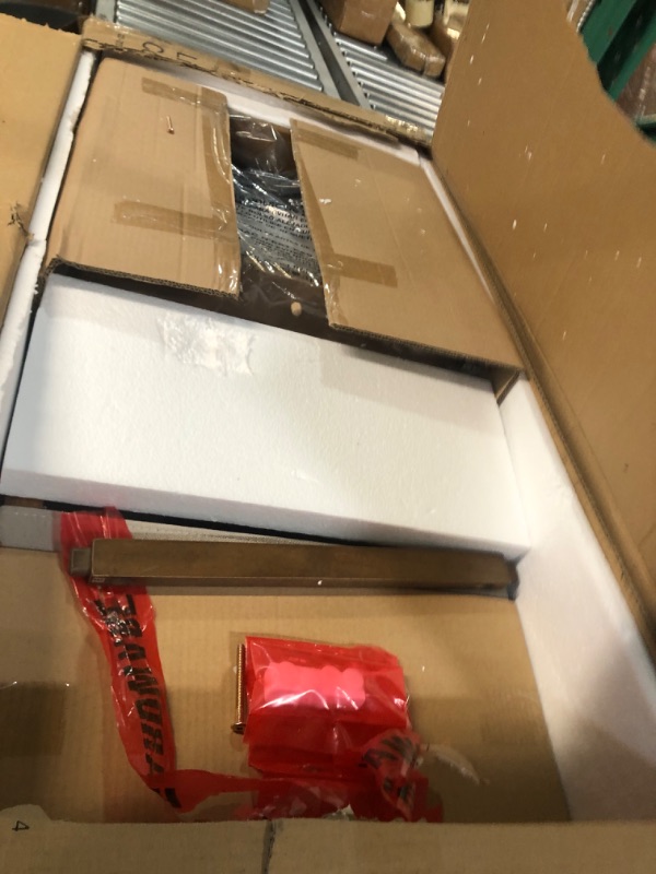 Photo 1 of Nathan James Linus Modern Upholstered Counter Height Bar Stool with Back and Solid Rubberwood Legs in a Dark Brown Wood, Natural Light Grey/Brown Light Grey/Brown 1